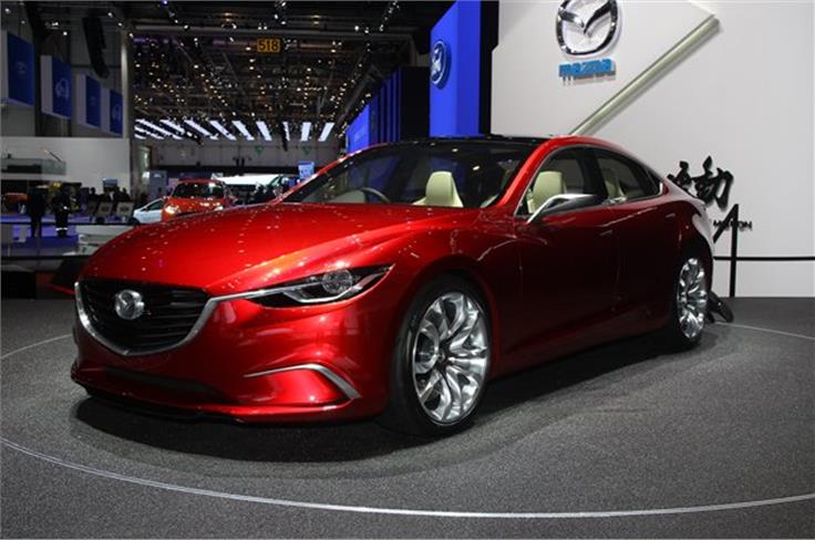 Next year's new Mazda 6 will only lack Takeri concept's door handles, wheels, and wing mirrors.